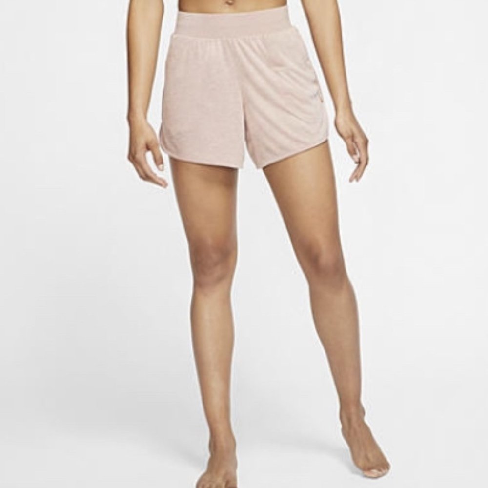 Nike Yoga Women's Ribbed Shorts - Size M (8-10)